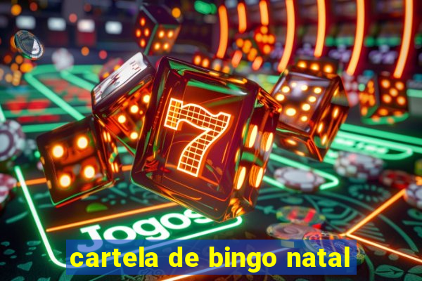 cartela de bingo natal